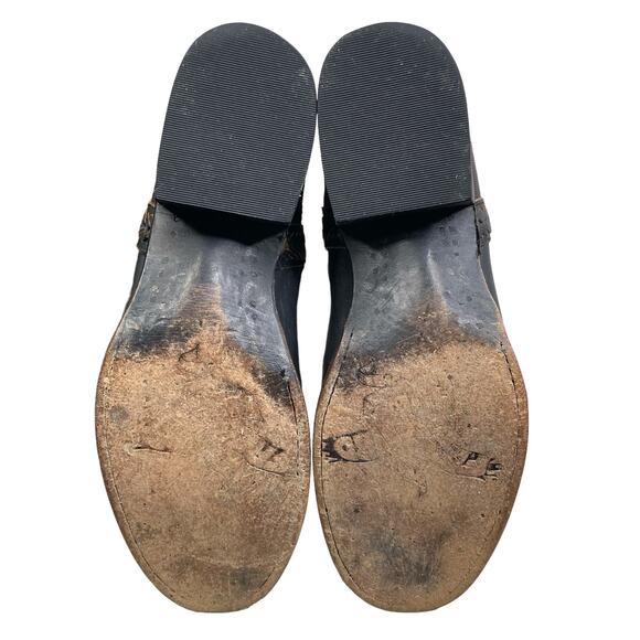 Freebird By Steven Women's Sulli Black Leather Fabric Riding Boots Size US 6 - Picture 9 of 12